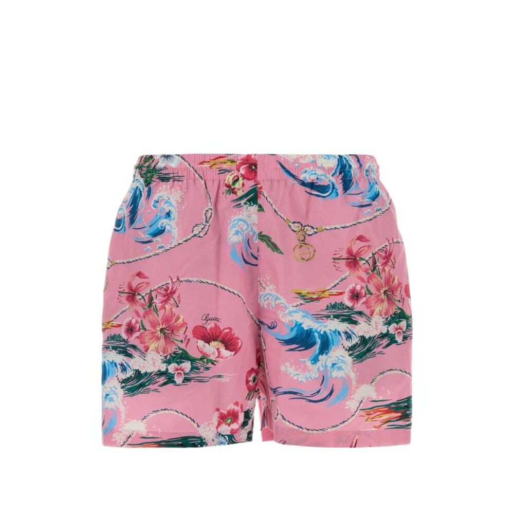 Gucci Pink Beachwear - Swim Shorts Men